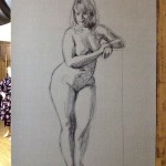 Charcoal figure drawing - Helen Davison